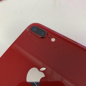 image of iPhone 8 Plus with cracked back glass