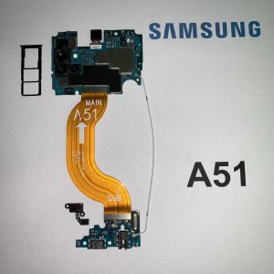 image of a Samsung A51 internal parts ready to be put in screen