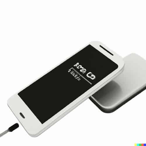 Image of a Mobile Phone Backing Up