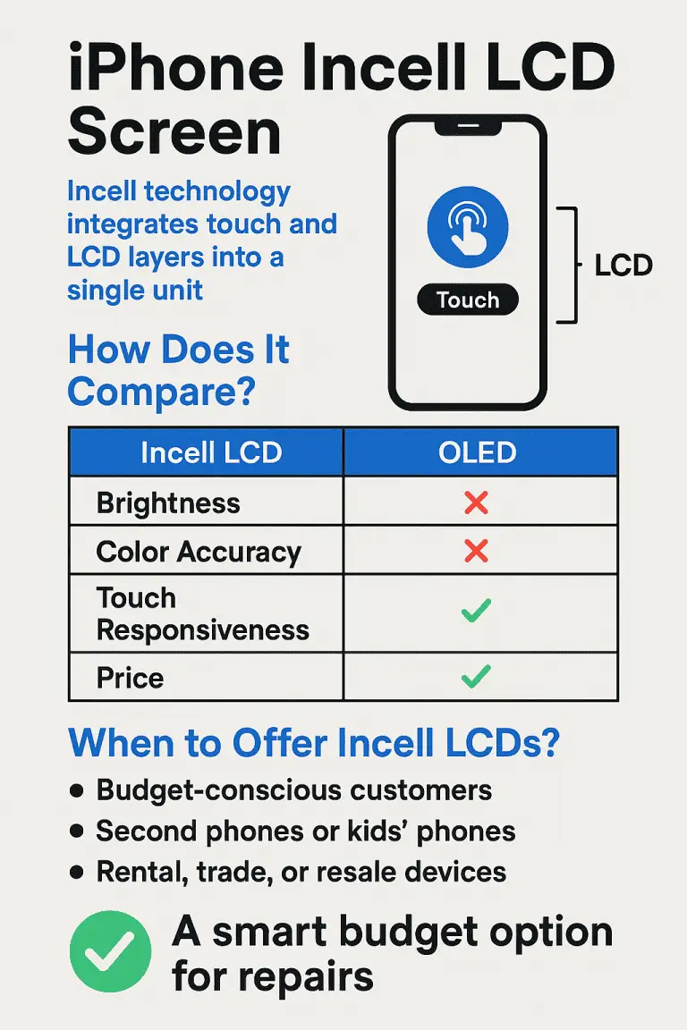 Infographic for Incel V Oled Displays